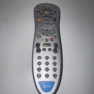 AT&T Uverse Remote Control Silver ⭐️ Working remote!!!